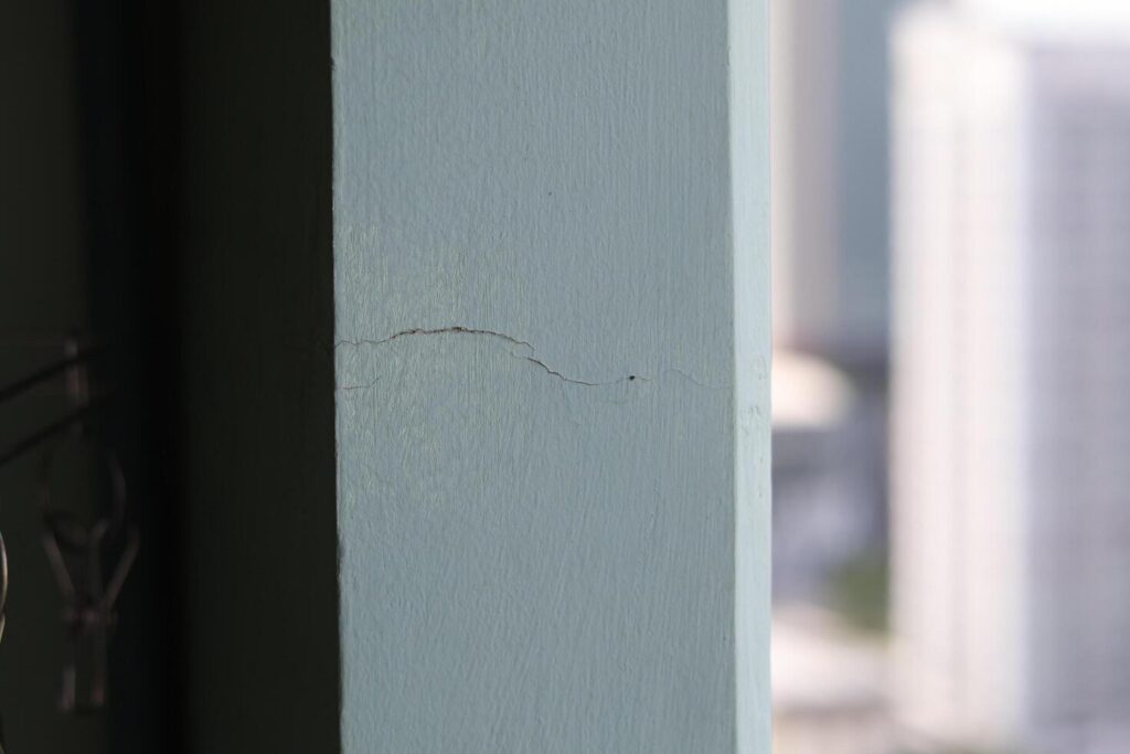 hairline wall crack painting